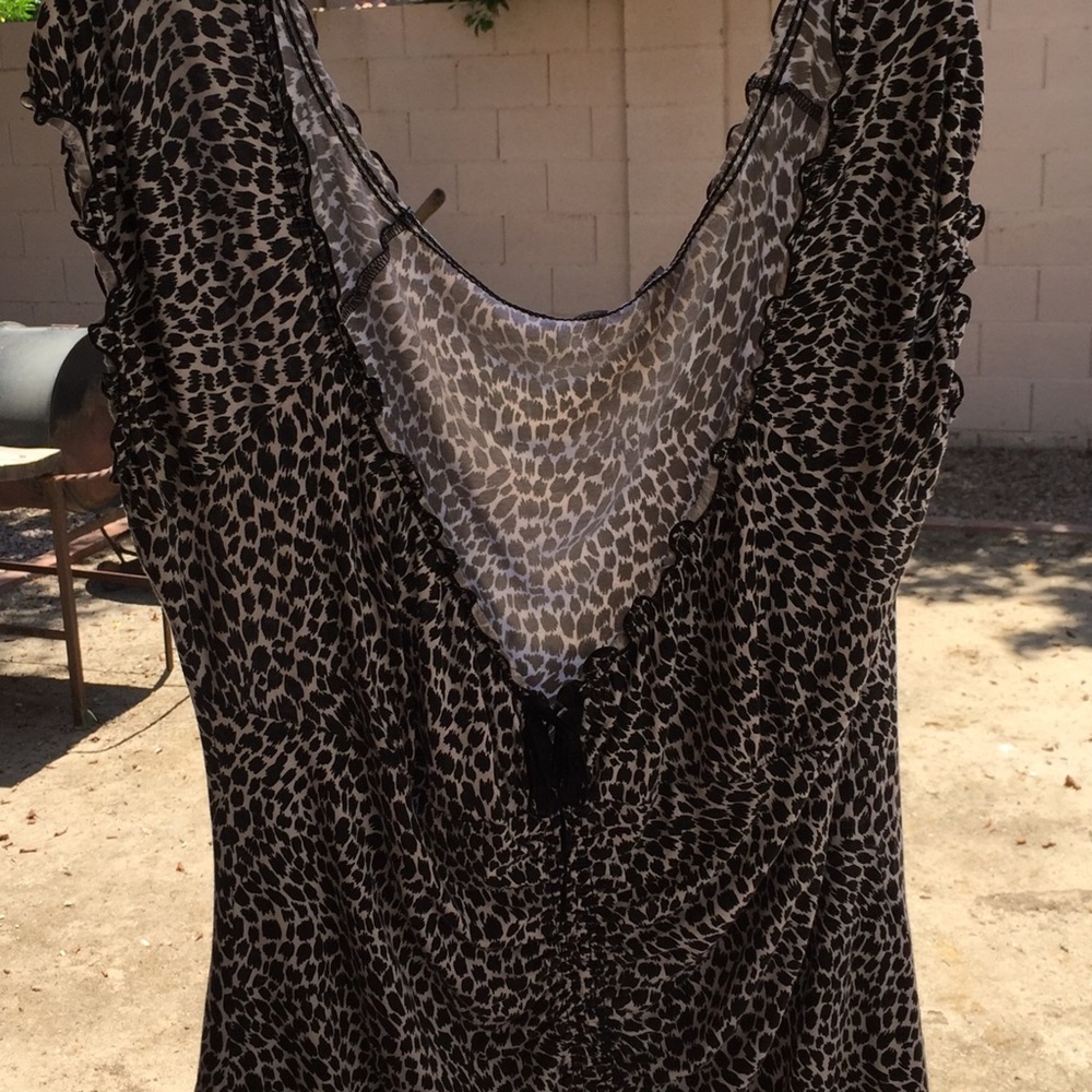 Dorothy Perkins XXL Black White Blouse Stretch